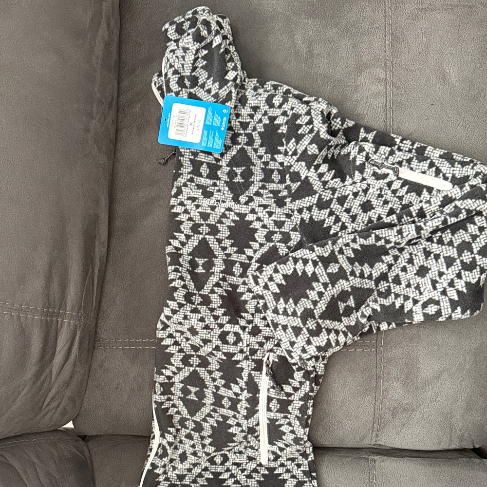 Black and White Geometric Hoodie